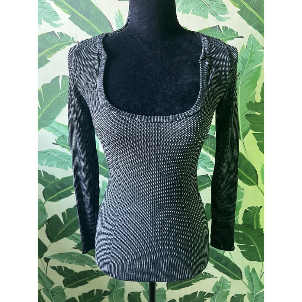 Free People Intimately Long Sleeve Top Women L XL Black